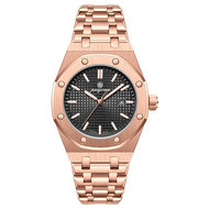 POEDAGAR Original Luxury นาฬิกาผู้ชายวันที่ Chronograph สแตนเลสสตีลควอตซ์นาฬิกากันน้ําแฟชั่นนาฬิกาข้