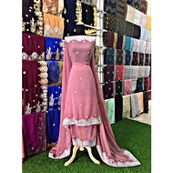 REEN SAREE BUNGA TABUR Saree viral Designer Saree Wedding Saree Bridal Saree sari nikah Chiffon Sare