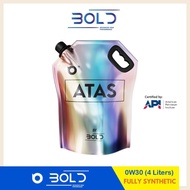 BOLD ATAS 0w30 4L Top Grade SP Fully Synthetic Engine Oil Car Lubricant 0w-30 Minyak Hitam Enjin Ker