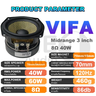 OneAudio VIFA 3-inch 8Ohms 40W Midrange Speaker Car Audio Speaker DIY Speaker