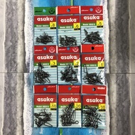 ASUKA 8860B BRASS BARREL SNAP SWIVEL