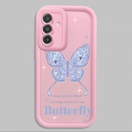 Casing hp for Samsung A17 4G A17 5G M17 5G F17 5G Butterfly Case Dreambiru Strong Cesing Silicone Ca