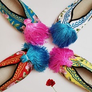 Peking Opera Style Embroidered Shoes - Vibrant Women’s Costume Shoes