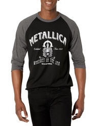 Metallica Unisex-Adult Standard Official Whisky in The Jar Raglan