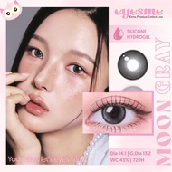 Silicone Hydrogel Lens, Douyin style Gray crescent moonlight lens - Eyesme Moon Gray