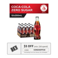 Coca-Cola Zero Sugar Glass Bottle Case (12 x 250ML)