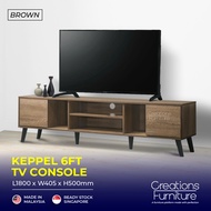 6ft Tv Cabinet Budget 180cm Tv Console Tv Table Almari TV Flexidesignx Free Delivery KEPPEL