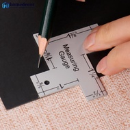 HOMEDECOR Precision Seam Measuring Gauge Fabric Marker Metal Quilting Tailor Ruler Template Sewing R