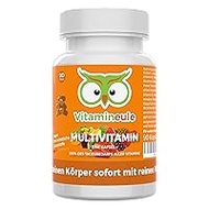 vitamineule® High Dose Vegan Multivitamin Capsules without Artificial Additives, Suitable for Children, German Quality, Small Capsules instead of Large Tablets and Contains every A – Z Vitamin