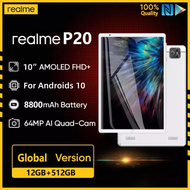 สำหรับ Realmi P20แท็บเล็ต10นิ้ว Full HD Pad RAM 8GB ROM 512GB Dual Sim Card สนับสนุนชั้นเรียน Android แท็บเล็ต COD