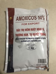 Amox 50/amox50/ amoxicos 50% (1kg-Sakan) dùng cho chó mèo gà vịt lợn trâu bò