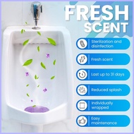 5pcs Urinal Fragranced Mat Deodorising Urine Screen Mat Men's Toilet Urinal Aroma Pad
