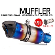 Motor Exhaust Muffler SC Project Ekzos Motorcycle Universal 51mm MOTOR MUFFLER Y15 LC135 WAVE100
