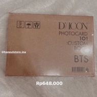 Dicon 101 photocards bts