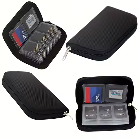 Memory Card Collect Bag SD Card Carrying Case Holder Wallet With 22 Slots For CF/SD/Micro SD/SDHC/MS