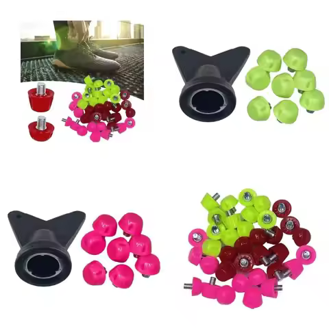 R6FE 12Pcs Plastic Replacements Studs, Replacement Boot Studs Football Soccer Studs