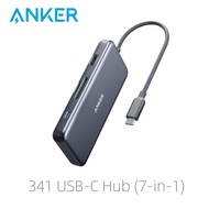 Anker USB C Hub, 341 USB-C Hub (7-in-1) with 4K HDMI, 100W Power Delivery, USB-C and 2 USB-A 5 Gbps Data Ports, microSD and SD Card Reader, for MacBook Air, MacBook Pro, XPS, and M