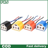 FKJ Top 3-Hole Ceramic H4 Wire Car Headlight Socket Plug