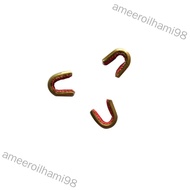ameeroilhami98 6pcs Archery Arrow Bow Strings Buckle Clip Nock Sets Copper Nocking Point Bow String 
