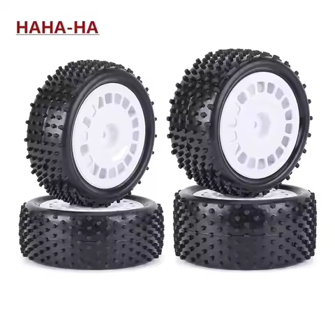 4 Pcs 88mm Buggy Tires Wheel Tyre for 1/10 Wltoys 104001 Tamiya TT-02B DT-02 RC Car Off Road Rally R