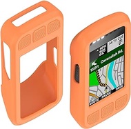 Compatible with Wahoo ELEMNT Bolt V2 GPS (WFCC5) Cycling Silicone Case Cover Full Protection Edge Protection case Shockproof Anti-Scratch Protective Case Bumper (Orange)