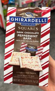 Ghirardelli Chocolate Square  Dark chocolate Peppermint Bark 126.5g peppermint flavour 薄荷朱古力 mint ch