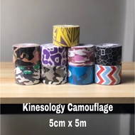 Kinesology Camouflage Kinesology Sport Elastic Tape Strapping Muscle Tape Rehab Tape Elastic Tape Sp