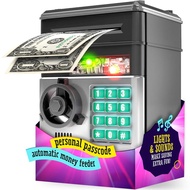 Tabung ATM Digital untuk Dewasa & Kanak-Kanak, dengan Kunci Keselamatan dan Slot Masuk Duit Automati