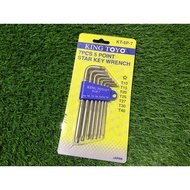 KINGTOYO/KING TOYO 7PCS/5POINT STAR KEY WRENCH (KT-5P-7)