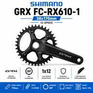 SHIMANO GRX FC-RX610-1 Crankset 38T 40T 12-Speed Gravel Crank