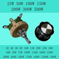 Adjustable Ceramic Potentiometer Rheostat Taper Resistor 25W 1R/2R/3R/5R/10R/15R/20R/30R/50R/100R/15