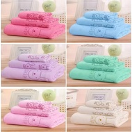 MICROFIBER BABY TOWEL SINGLE (70X140) 1 SET OF 3 PCS (30X30 & 30X60 & 60X130) - MULTIPURPOSE SPORTS 