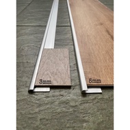 Aluminium Profile 3mm &amp; 5mm ( Accessories Lantai) Sesuai Vinyl Sticker Vinyl Korea SPC floor Carpet Floor Vynil Floor
