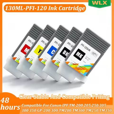 130ML PFI-120 PFI120 Ink Cartridge Compatible For Canon IPF TM-200 205 250 305 300 350 GP-200 300 TM