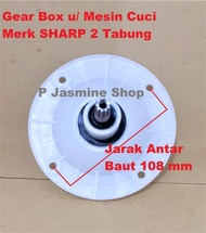 GEAR BOX MESIN CUCI SHARP 2 TABUNG TIPIS KAPASITAS 6-9 KG