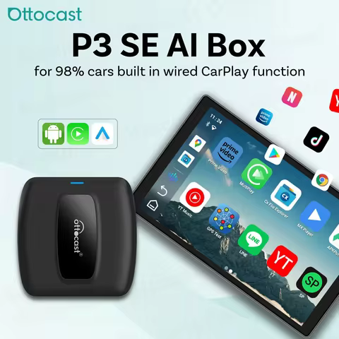 OTTOCAST Express P3 SE CarPlay Smart Ai Box Android Wireless CarPlay Android Auto for Kia Chery VW T