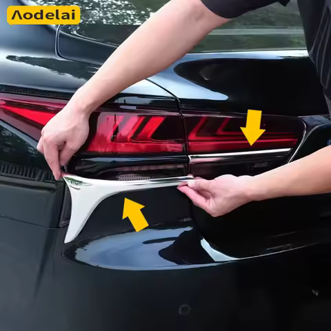 4Pcs Rear Tail Light Trim For Lexus LS350 LS500 LS500h 2017-2026 XF50 GVF50 Stainless Steel Car Tail