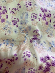 1m6 x 1m5 vải lụa satin hoa sang chất mềm mát may áo kiểu đồ bé (X14)