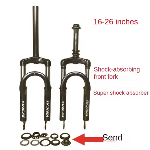 MTBbicycle suspension fork oil spring thread front fork steel alloy16/18/20/22/24/26ERinch mountain 