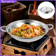 【Ready Stock】 Everyday Wok Chinese Fry Pan Pot Pans Steel for Cooking Stainless Thin Section Kitchen Things