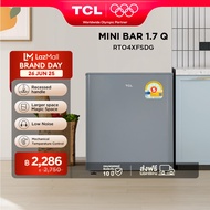TCL ตู้เย็นมินิบาร์ ขนาด 1.6 Q สีเงิน/ขาว จัดส่งฟรี รับประกัน 10 ปี รุ่น RT04XFSDG ไร้เสียงรบกวน เห