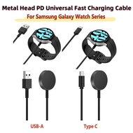 Metal Head USB Charger Suitable for Samsung Galaxy Watch 8 7 6 5 4 3 Classic Ultra FE Active 2 1 Pro