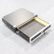 2U Cabinet Wooden Drawer With Lock 3U Metal Iron Drawer Microphone Drawer Microphone Storage Box Dra