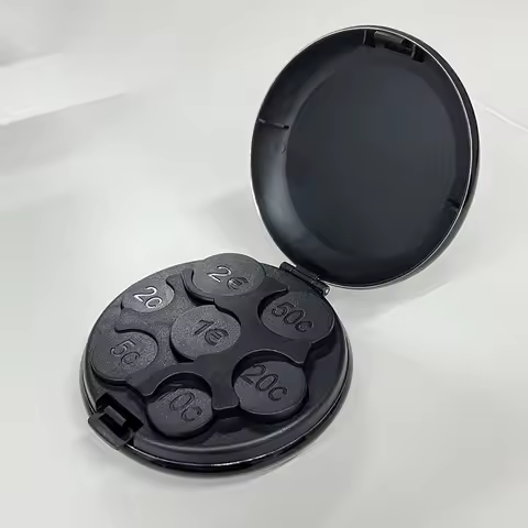 Travel Coin Box, Neat Interior, Portable Coin Storage Box, Coin Storage Box, Neutral Coin Box, Easy