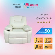Ghế sofa đơn ngã lưng thư giãn sang trọng SMLIFE Jonathan 1C D99 x R96 x C99cm nâng hạ lưng ghế