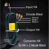GLX1 * H4 Socket Converter - 1 Input to 2 out (H4 + Biled 3 Wire Spotlight/) - Unit Price Pcs