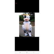 Cow character clown costume