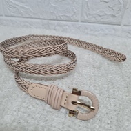 Woven Belt Cream Color Cute New Length 41 Inches