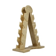 Dumbbell Rack Stand Wood A-Frame 5 Layer (5 Pairs) Tree Vertical Storage Rackway Truck Rak Kayu Damb