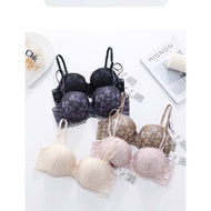 [Name Covered] CARLA Baby Floral Lace Bra with Sexy Thin Foam Underwire A48